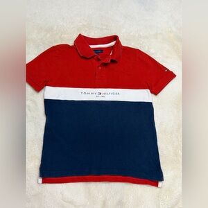 Tommy Hilfiger Kids Polo in Red, White, and Navy